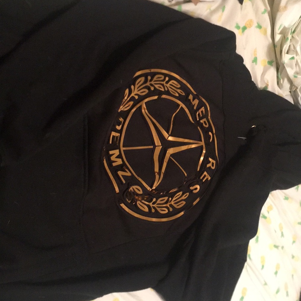 Black and gold Hoodie